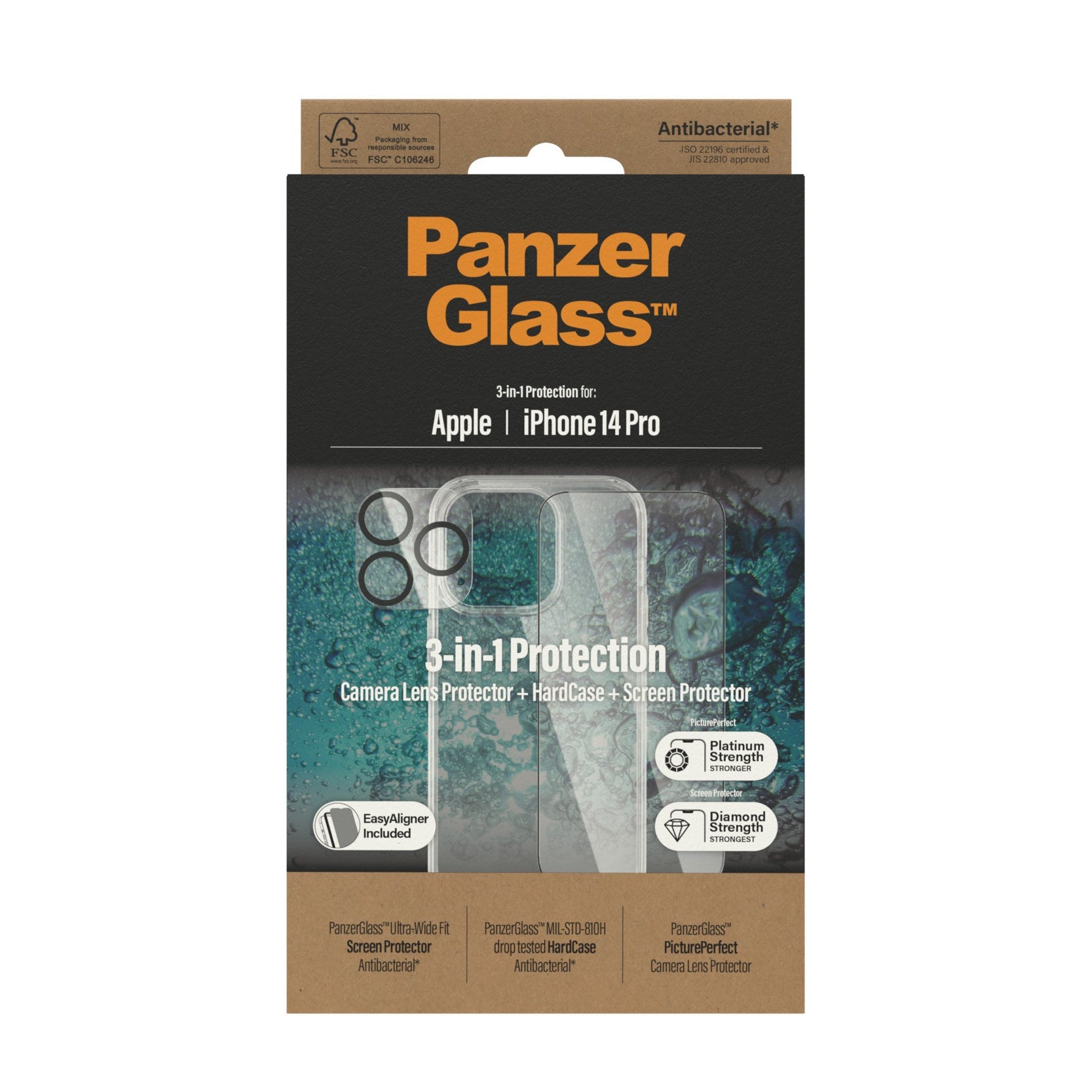 PanzerGlass® 3-i-1 Pakke iPhone 14 Pro